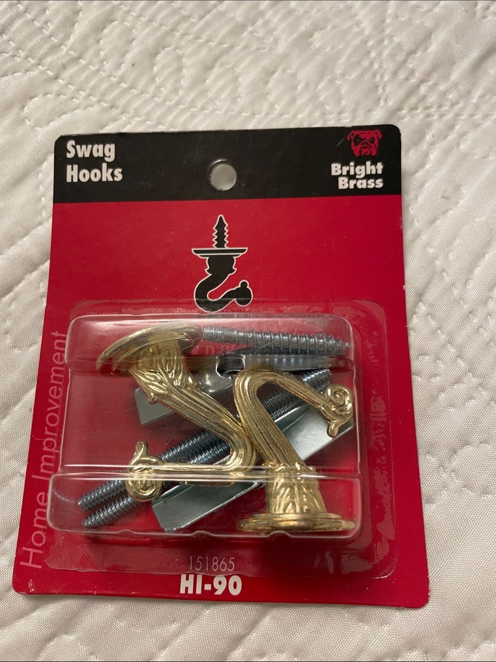 NWT SWAG HOOKS Gold Color Set of 2 For Hanging Items From The Ceiling